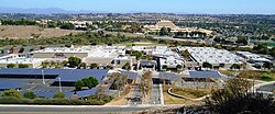 Aliso Niguel High School and Chet Holifield Federal Building from Hillview Park